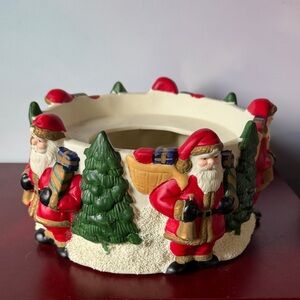 Festive Santa Candle Holder